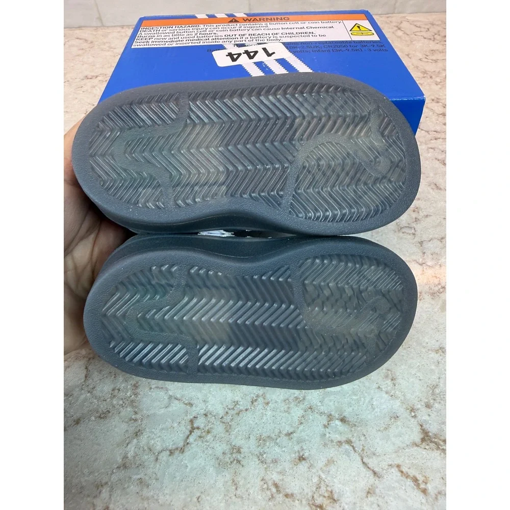 Adidas Campus 00s LED Lights CF E Toddler Shoes Grey White JS1284 Size 5K NEW